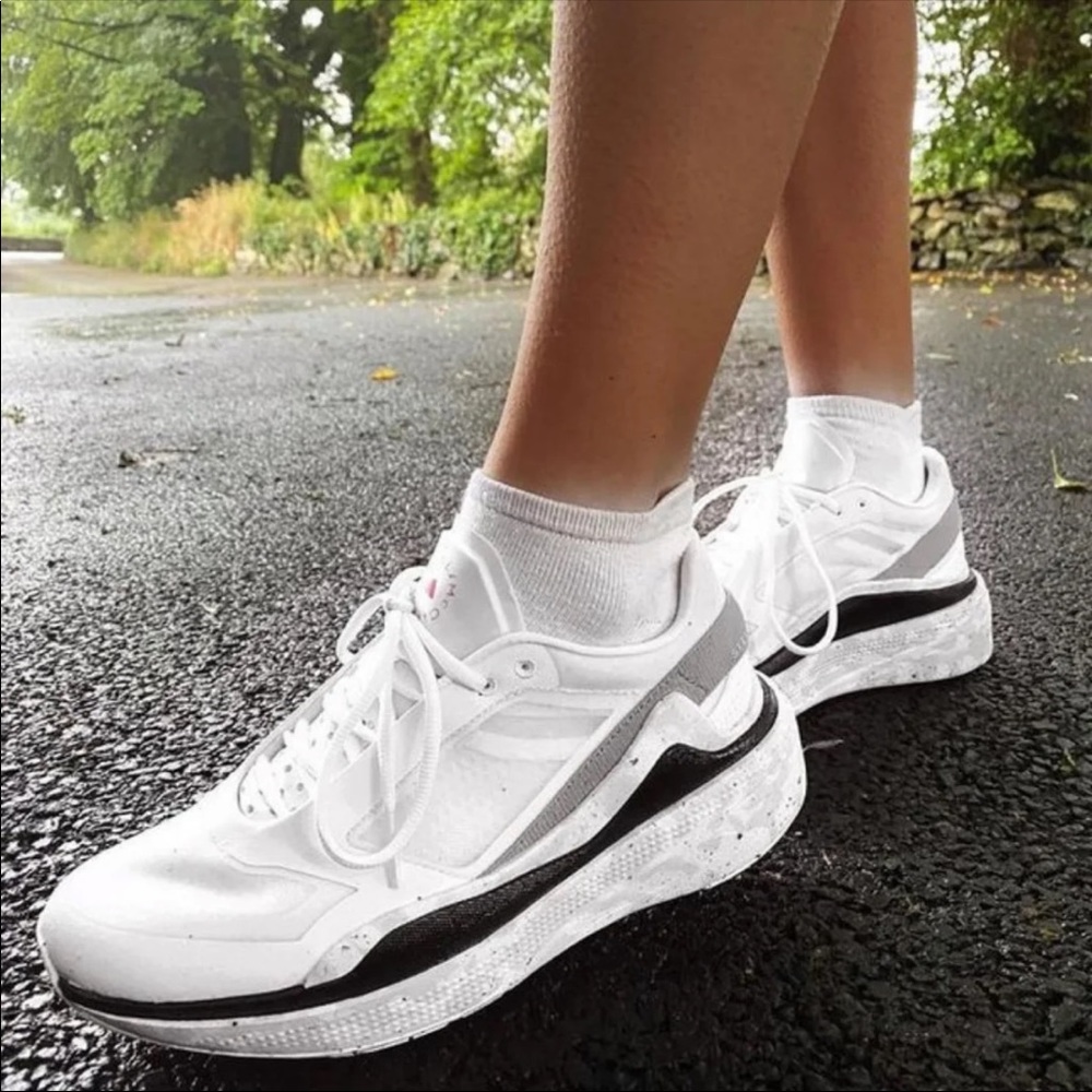 Adidas by Stella McCartney White and Black Athletic Shoes